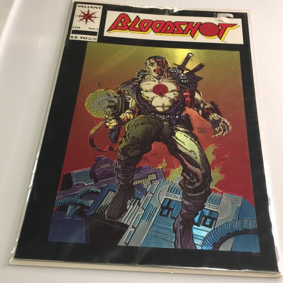 Bloodshot 1993 Foil top Comic Book # 1 Edition NEW Never out of acid free Jacket - Picture 3 of 6